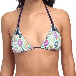 NWT Sperry Top-Sider Women's Trading Post Tapestry Triangle Bikini Top MEDIUM